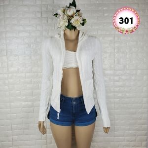 old navy xl junior full zip off white hoodie sweater